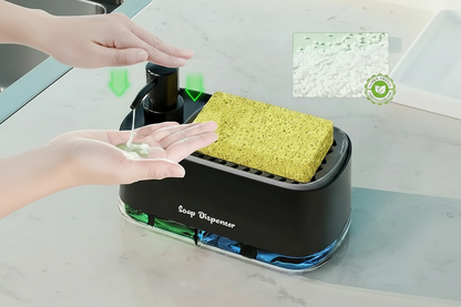 Dual Clean Soap Dispenser with Sponge Holder